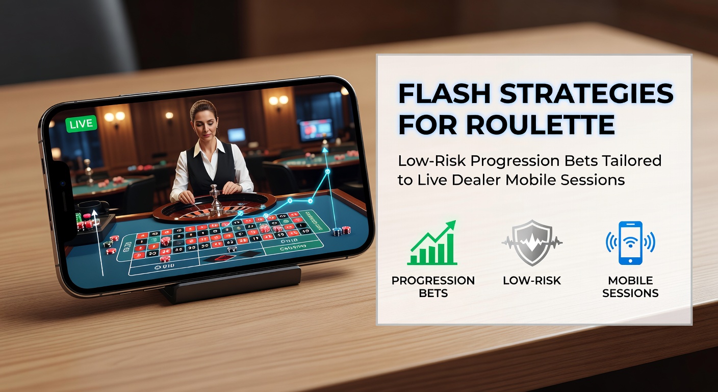 Mobile screen showing a live dealer roulette table with progression bet tracking overlay
