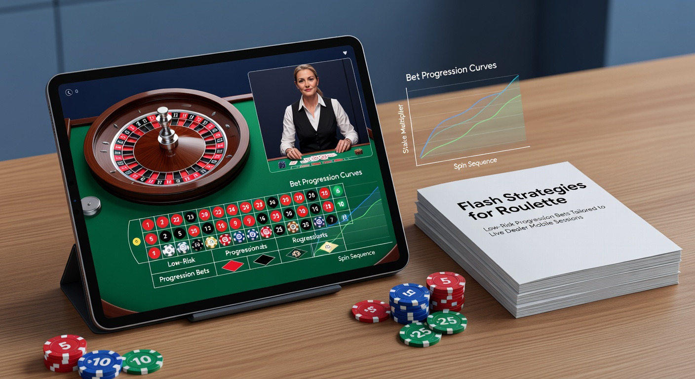 Close-up of a progression bet chart on a mobile roulette app during a live dealer spin