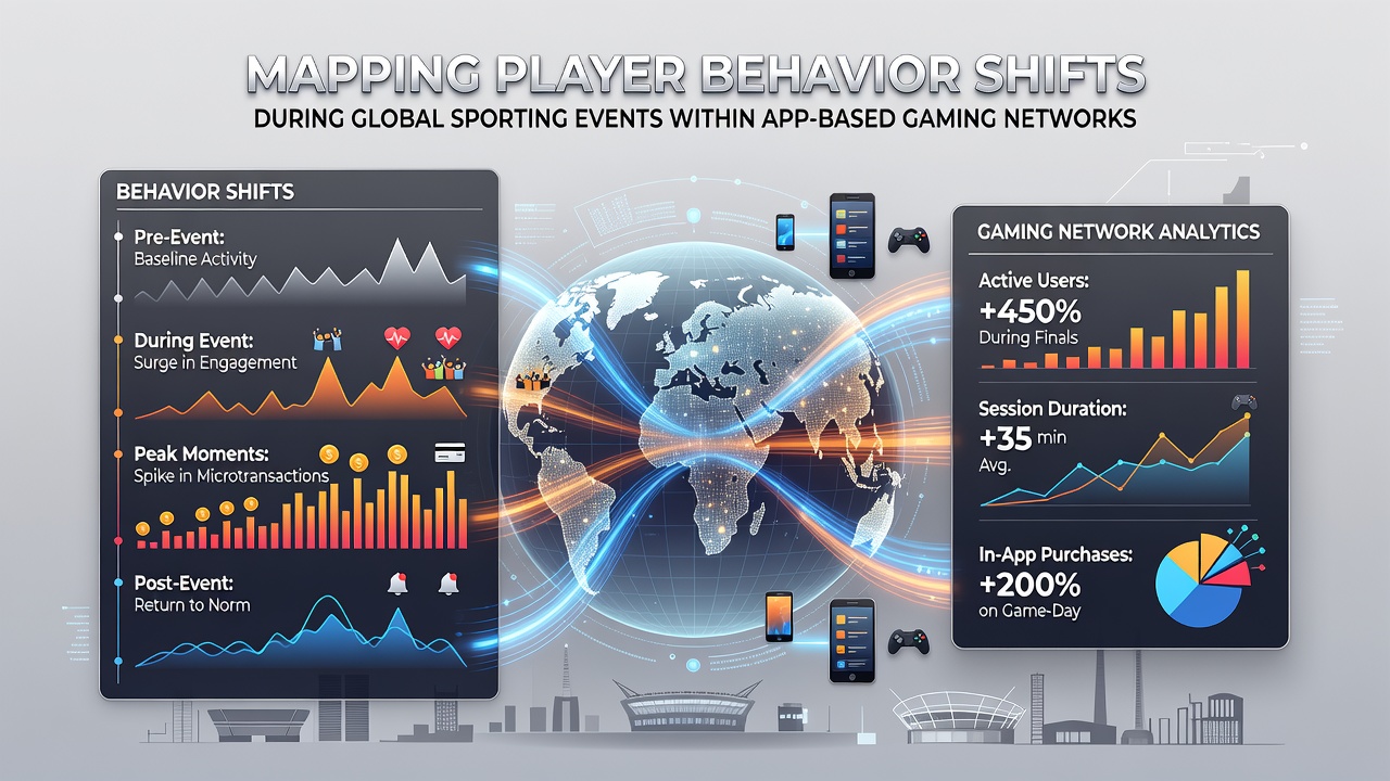 Heatmap of global gaming session volumes aligned with sports broadcast timelines