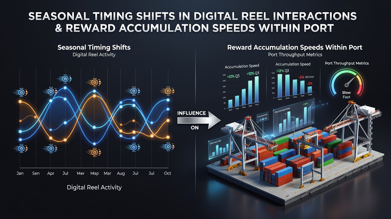 Analytics dashboard showing seasonal graphs of reel interaction rates across regulatory regions
